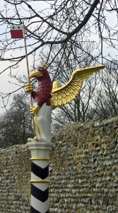 Hand Carved Statue of Griffin
