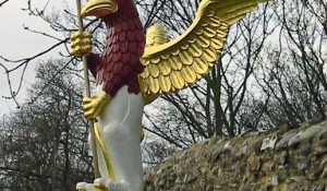 Hand Carved Statue of Griffin