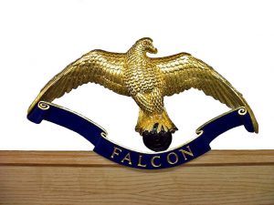 Hand Carved and Gilded Falcon