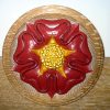 Hand Carved Tudor Rose Roundel
