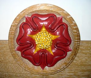 Hand Carved Tudor Rose Roundel